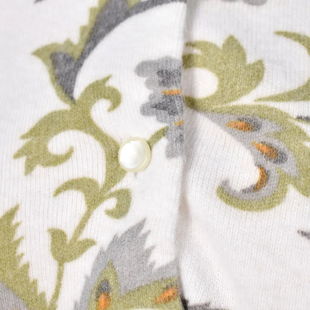 1950s Vintage Floral Scroll Cardigan