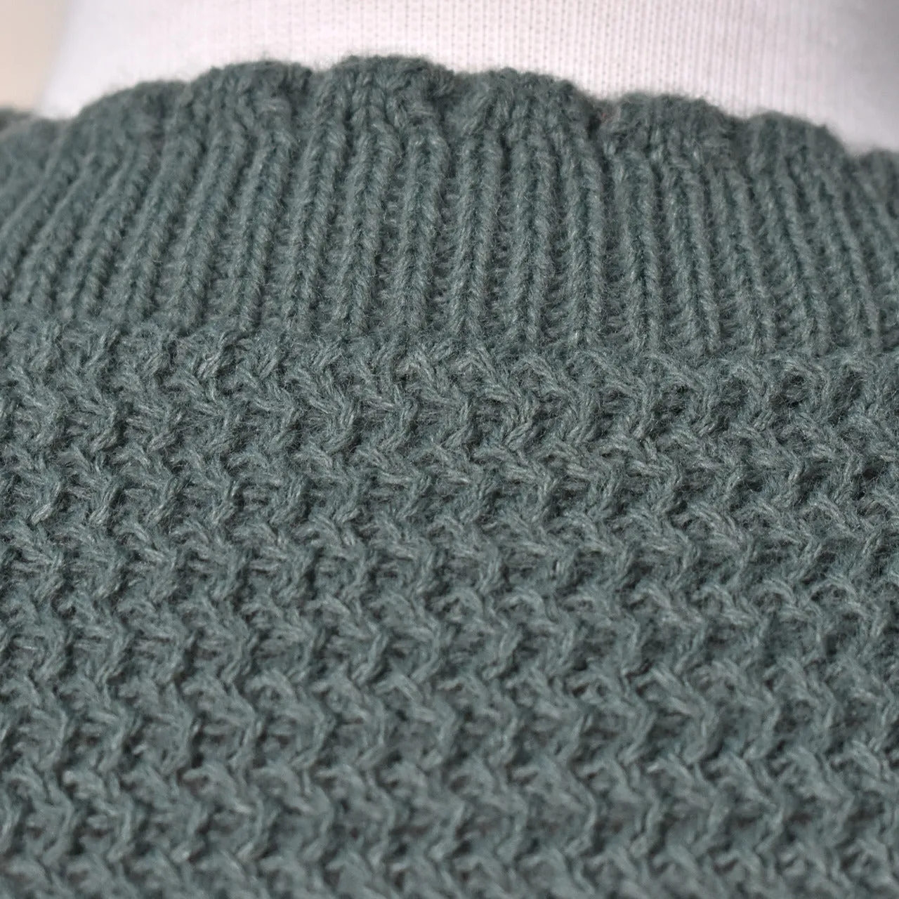 1950s Vintage Moss Green Boatneck Pullover Sweater