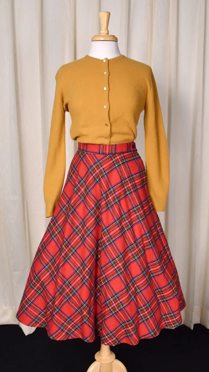 1950s Vintage Ultra Soft Mustard Cardigan