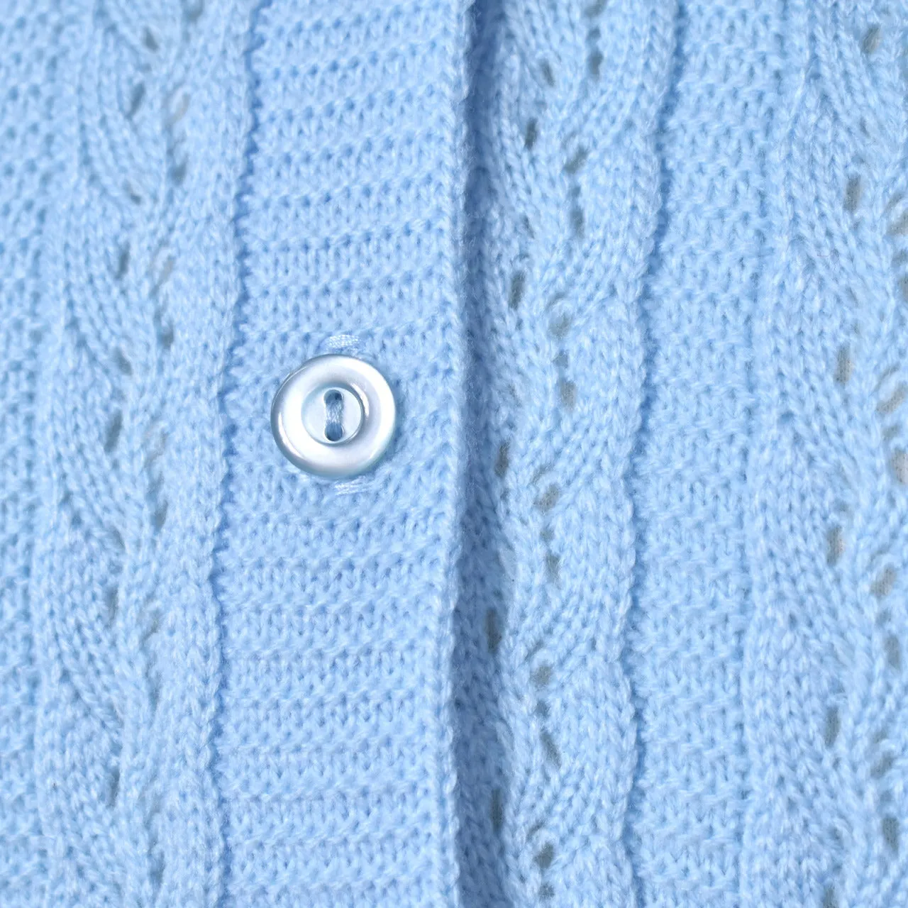 1960s Style Sky Blue Braided Cardigan by Anthony Richards