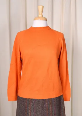 1960s Vintage Orange LS Sweater