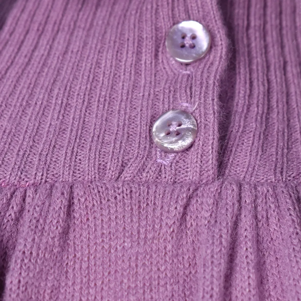 1970s Vintage Lavender Sweater Dress