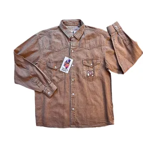1980s  Brown Shirt / 8-10Y