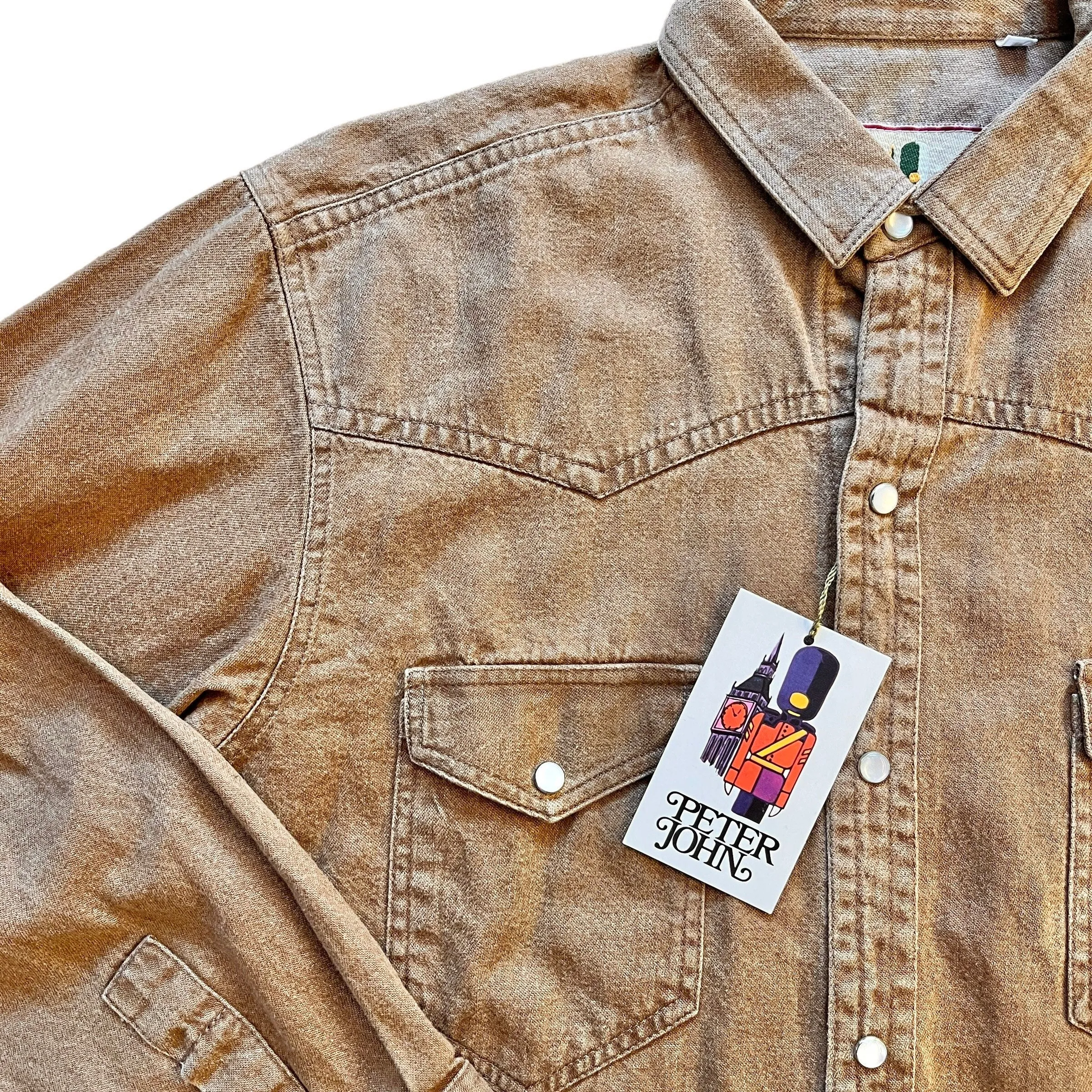 1980s  Brown Shirt / 8-10Y