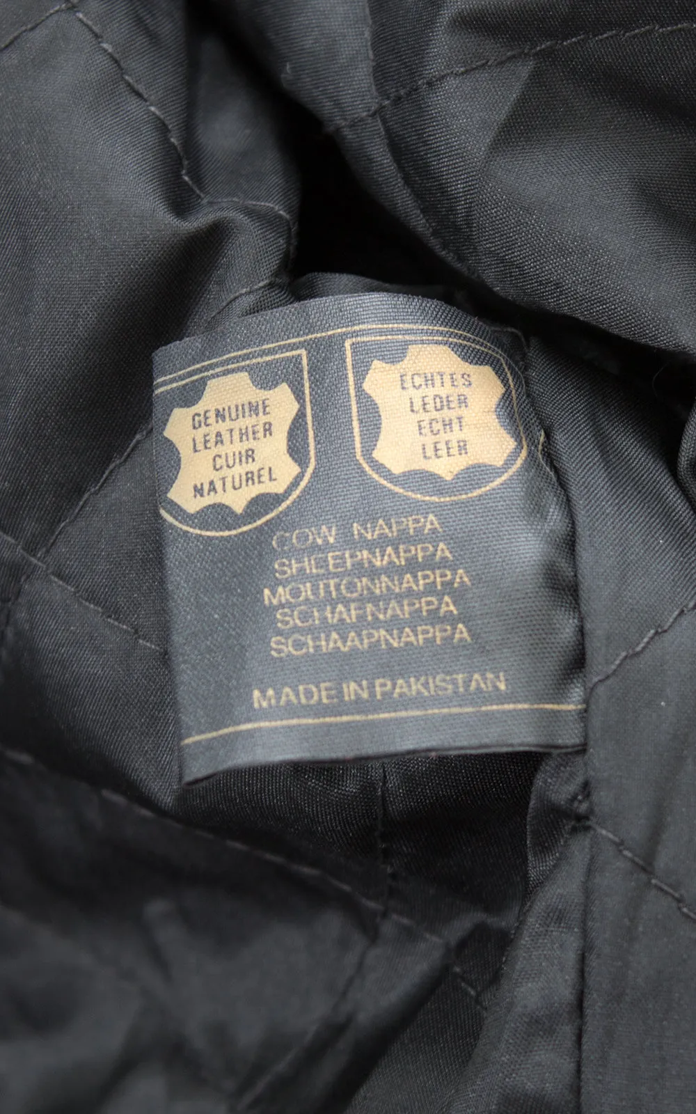 1990s Black Leather Cropped Moto Jacket | large