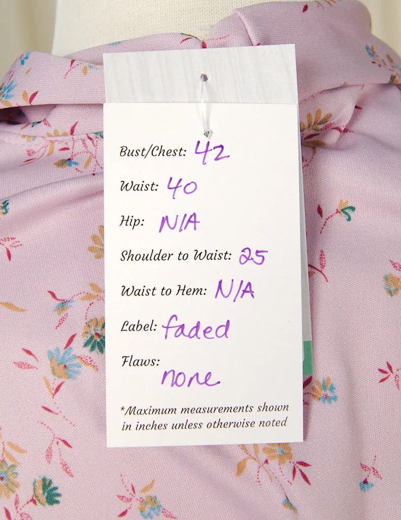 70s does 1940s Lavender Blouse