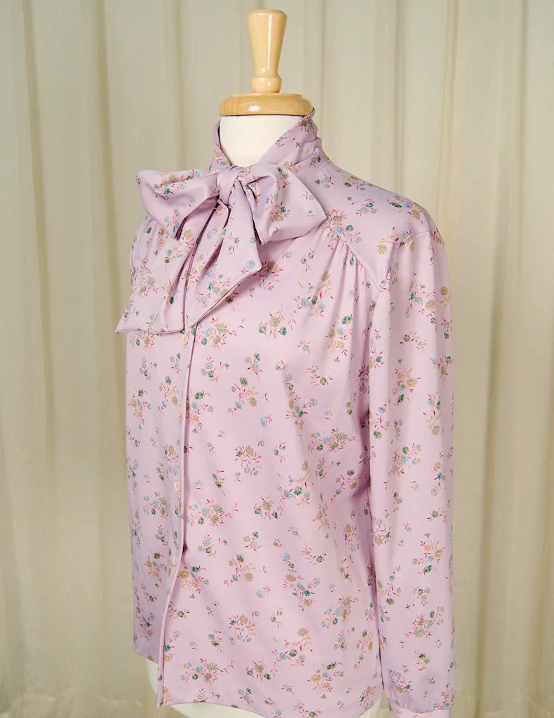 70s does 1940s Lavender Blouse