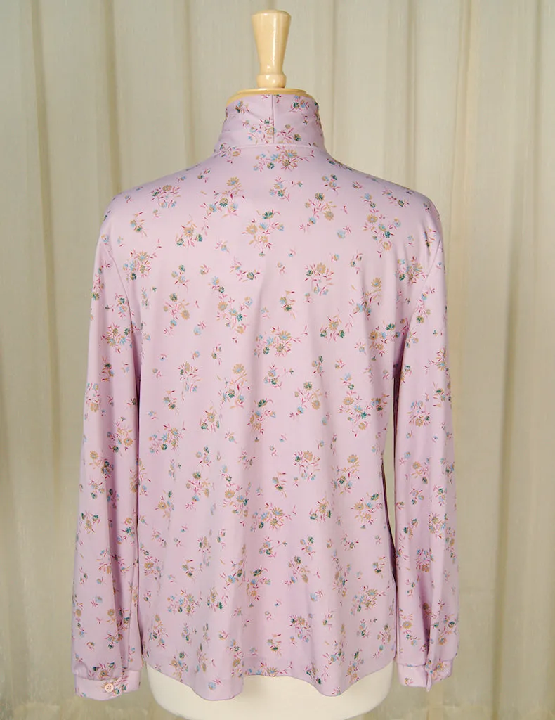 70s does 1940s Lavender Blouse