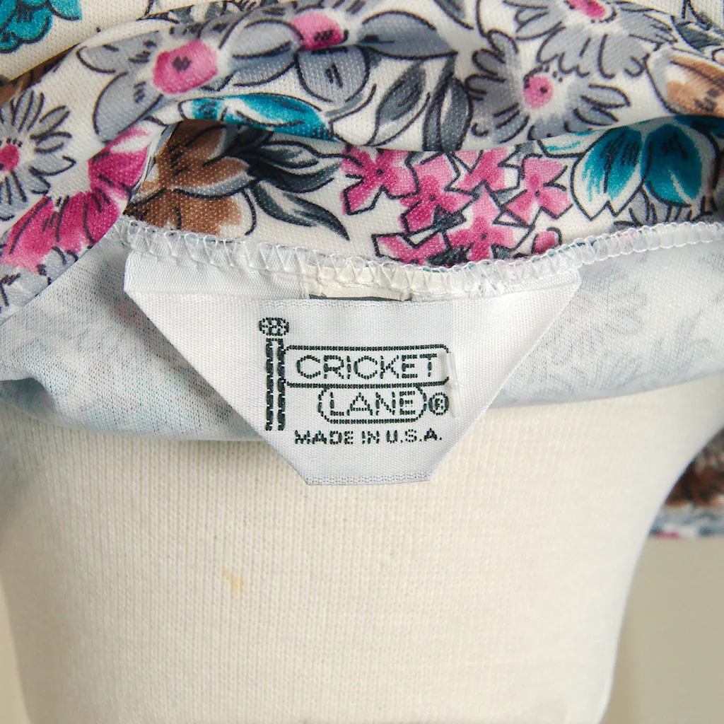 80s does 1940s Bouquet Blouse