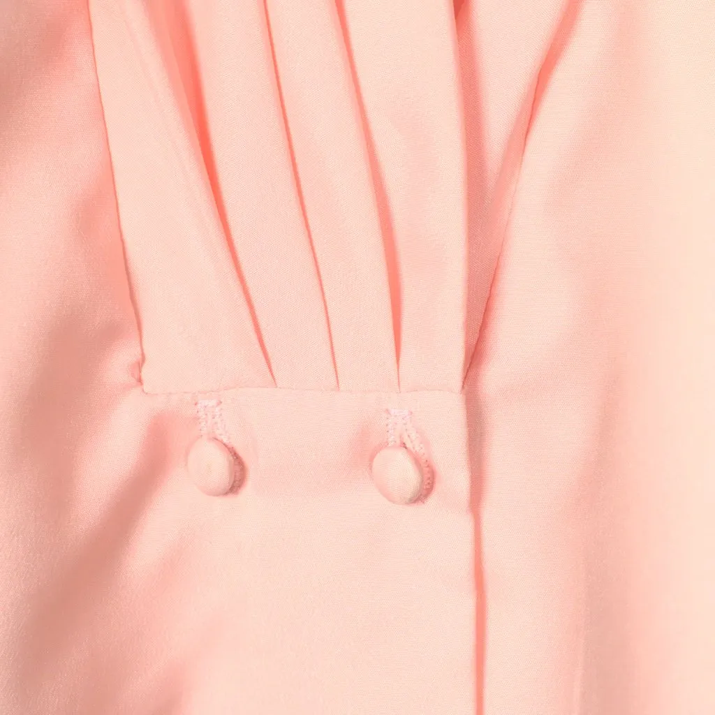 80s does 1940s Peach Blouse