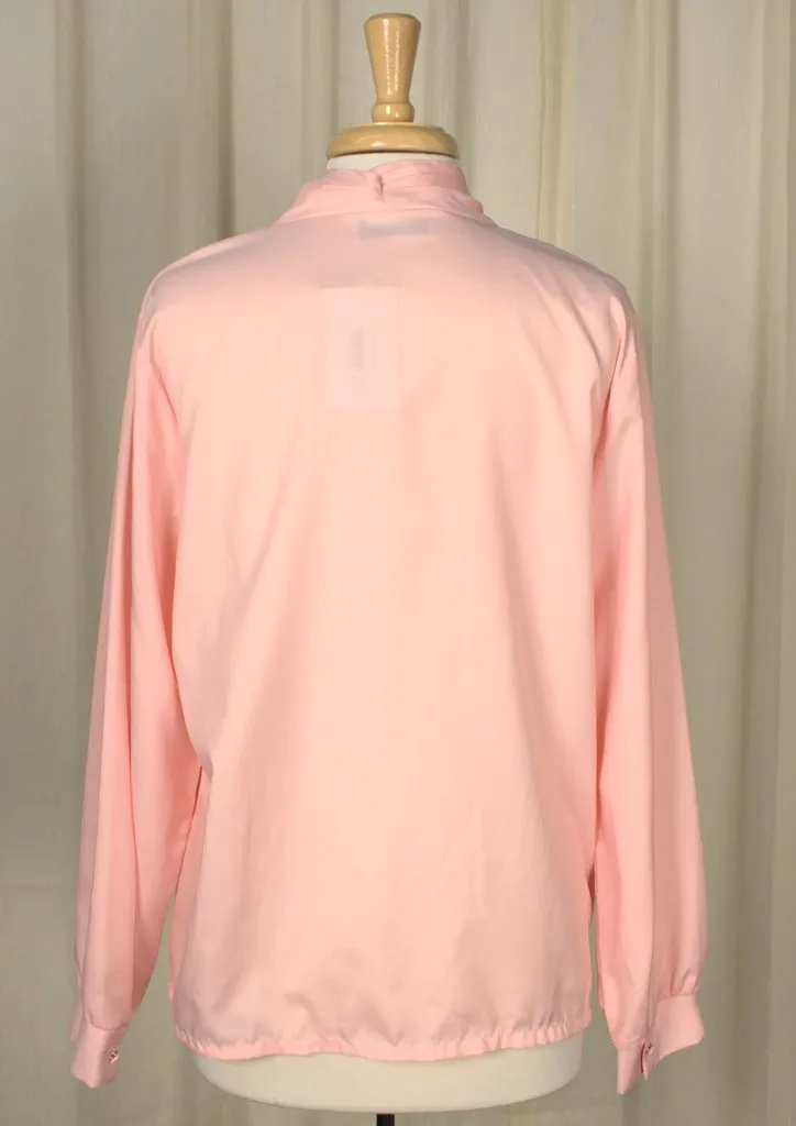 80s does 1940s Peach Blouse