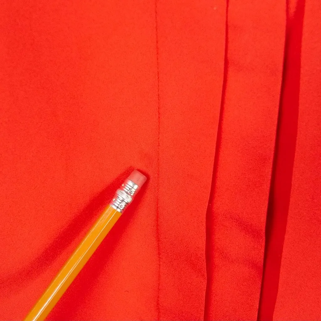 80s does 1940s Red Pleat Blouse
