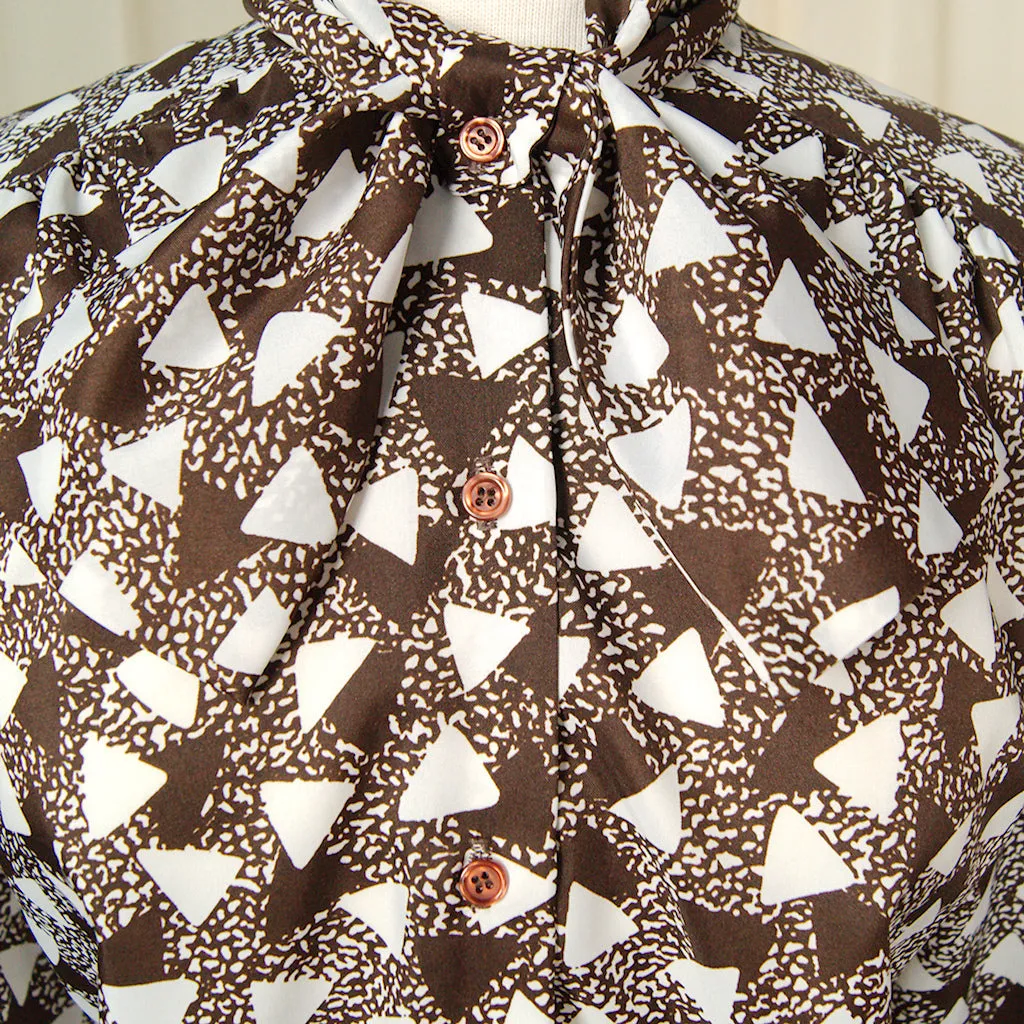 80s does 1940s Triangle Blouse