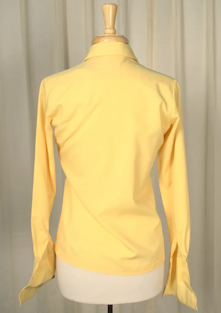 80s does 40s French Cuff Blouse