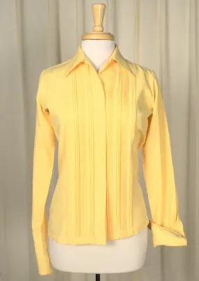 80s does 40s French Cuff Blouse
