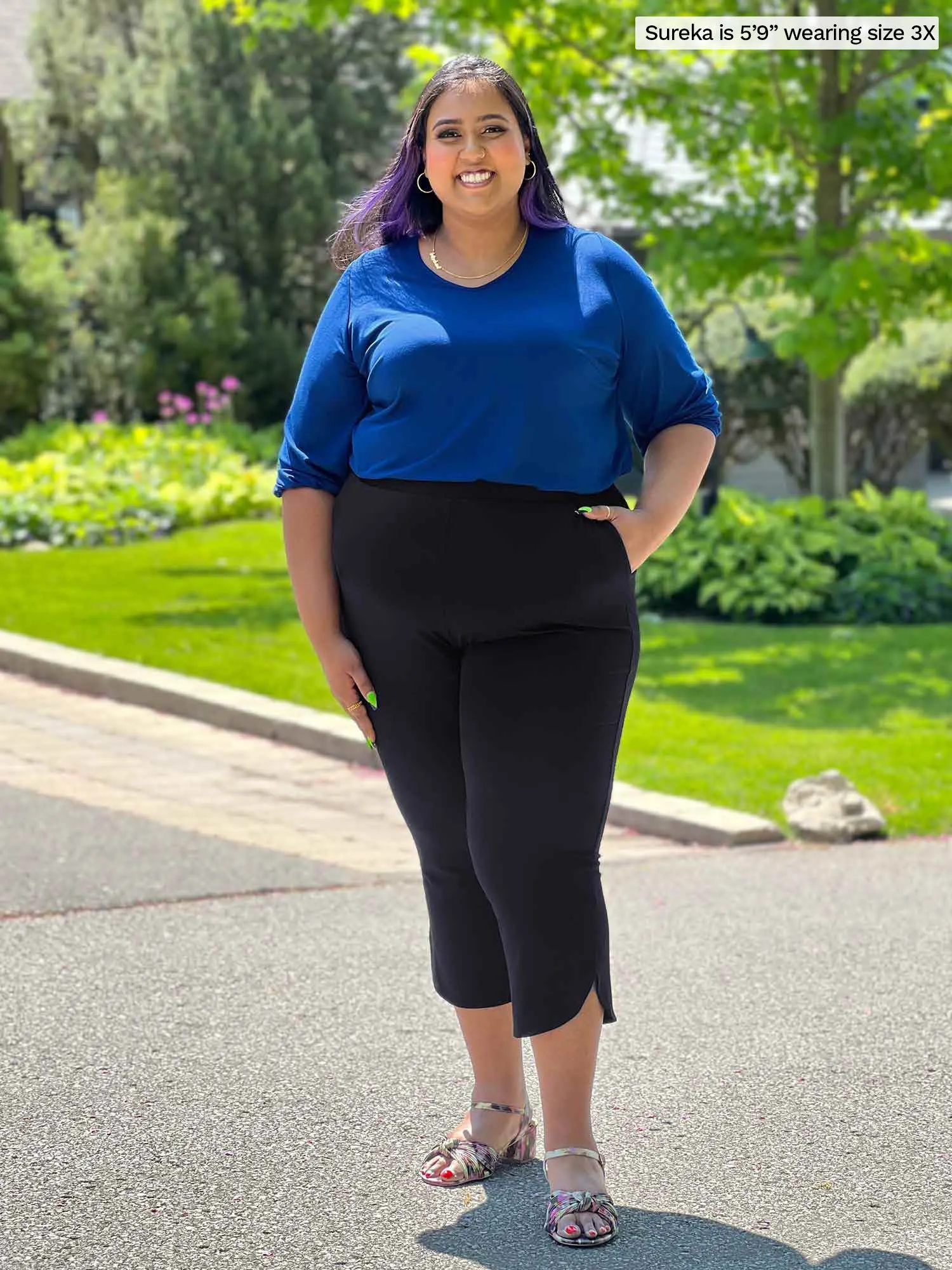 Akira tulip hem capri pant - FINAL SALE