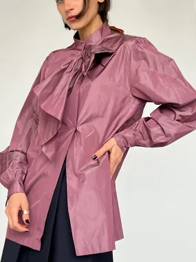 Alberta Ferretti Lilac Bow Blouse