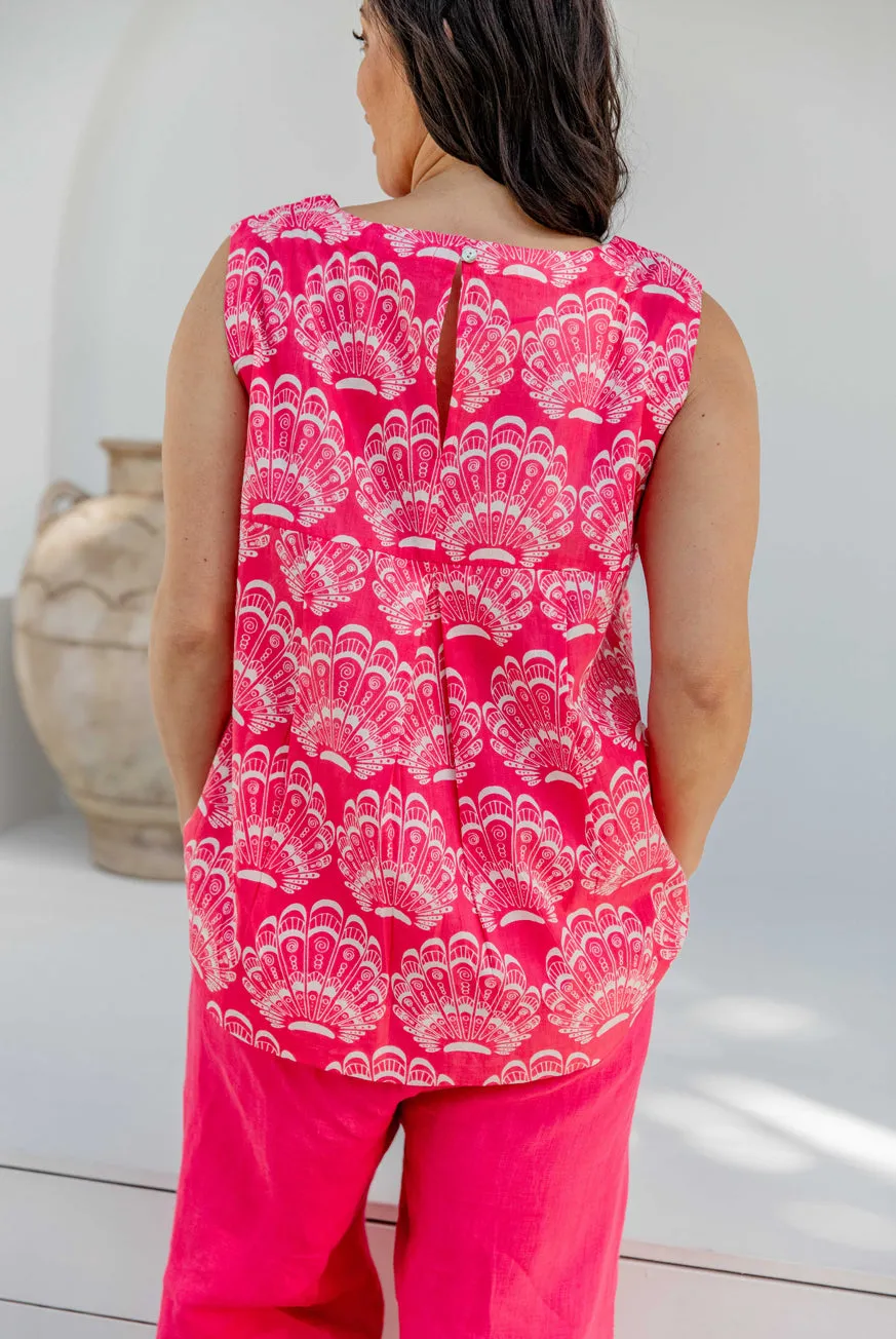 Anguilla Seaside Shell Cotton Top