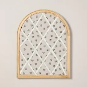Arched 14"x18" Photo & Memory Collage Board with Patterned Fabric - Hearth & Hand with Magnolia