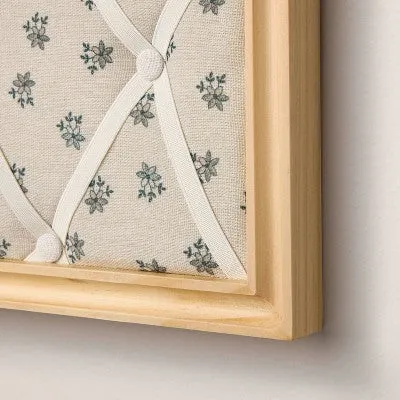 Arched 14"x18" Photo & Memory Collage Board with Patterned Fabric - Hearth & Hand with Magnolia