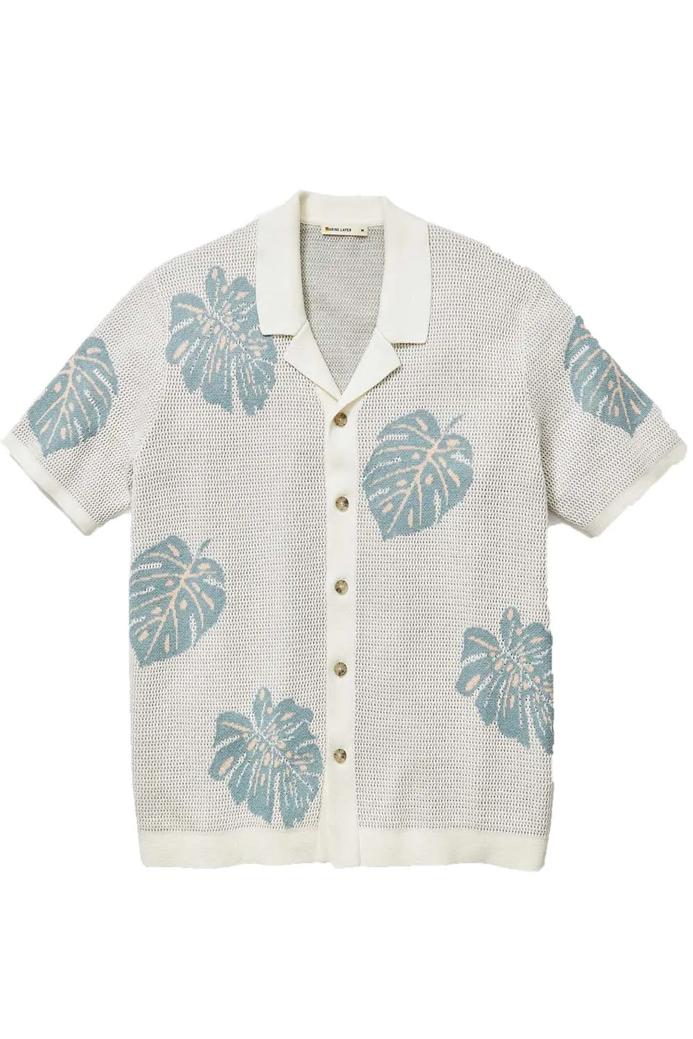 ASHER SWEATER RESORT SHIRT Topaz