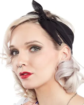 BE BOP HAIR SCARF BLACK