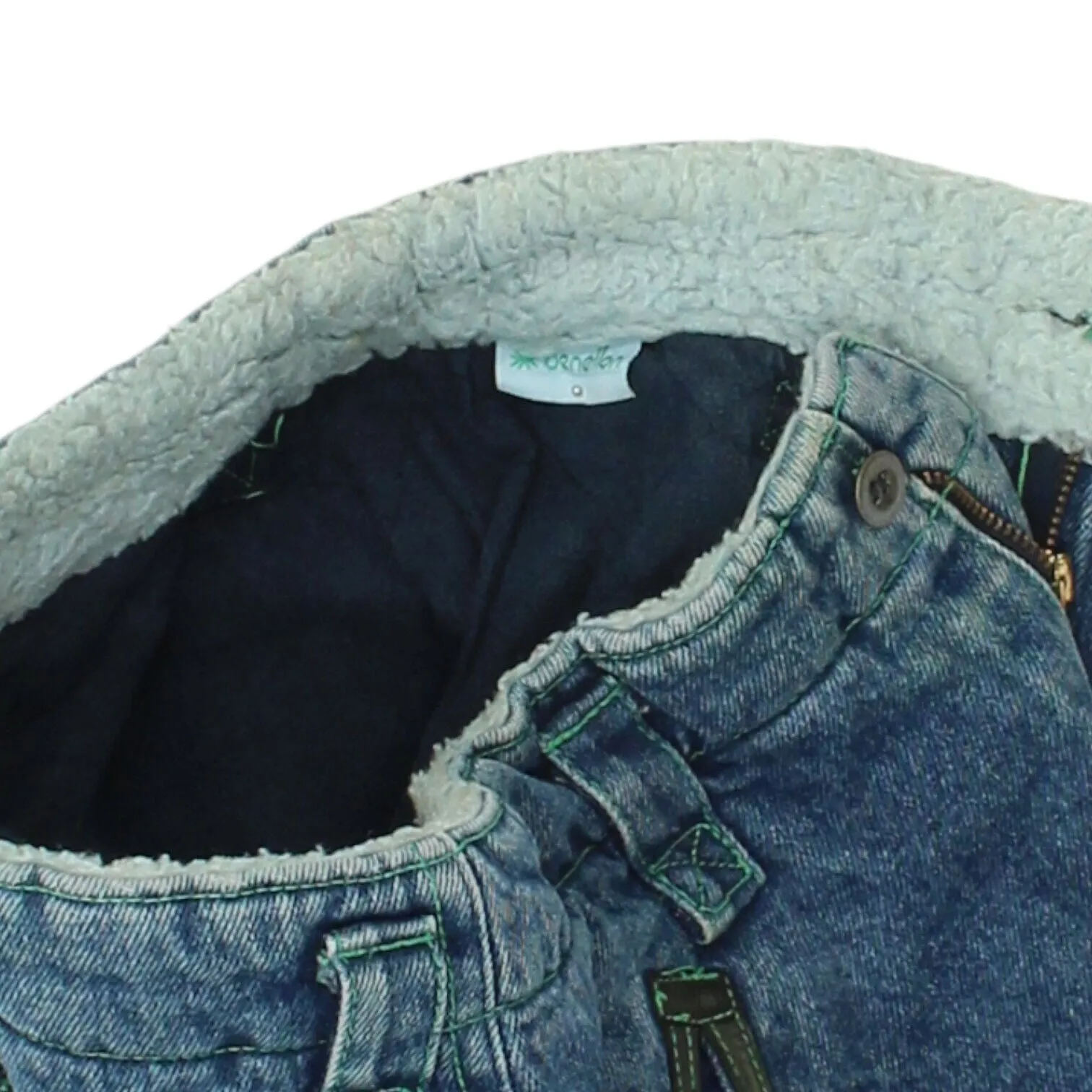 Benetton Womens Blue Quilted Tapered Jeans | Vintage High Waist Designer Denim