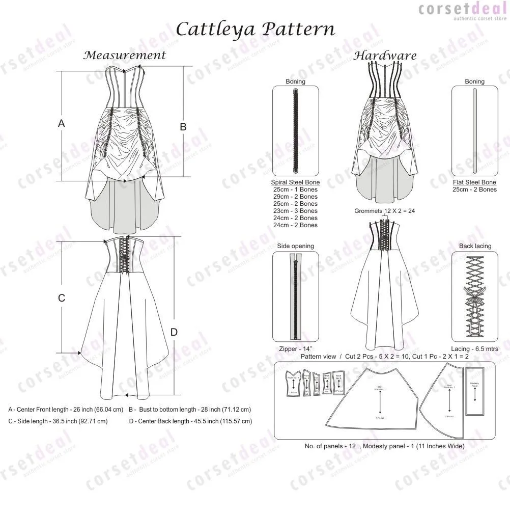 Bertina Gothic Corset Dress