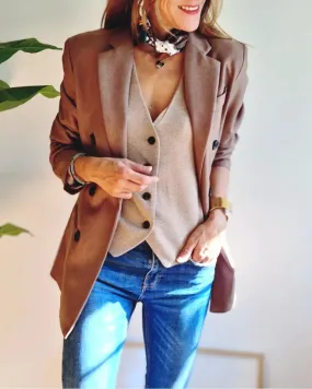 Blazer Garcia Chocolate Suave.