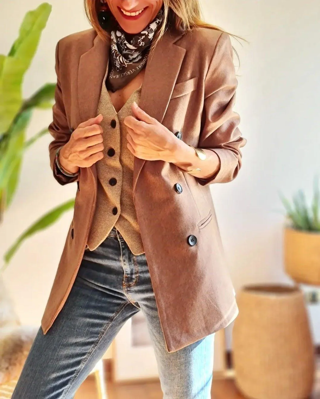 Blazer Garcia Chocolate Suave.
