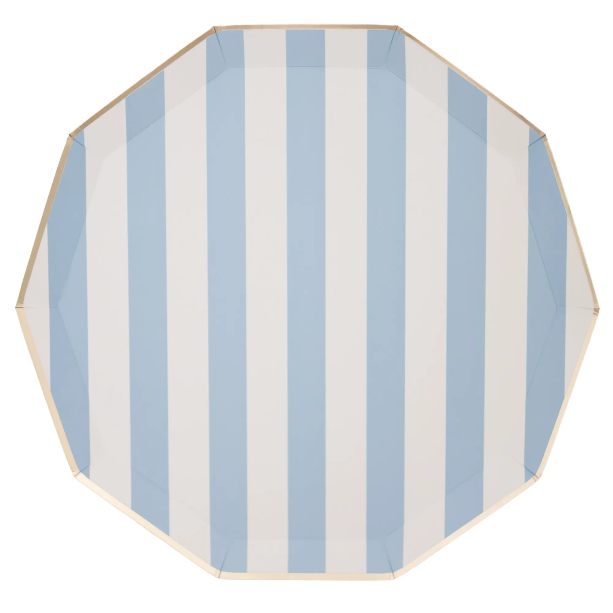 Bonjour Fête - SKY BLUE SIGNATURE CABANA STRIPE PLATES
