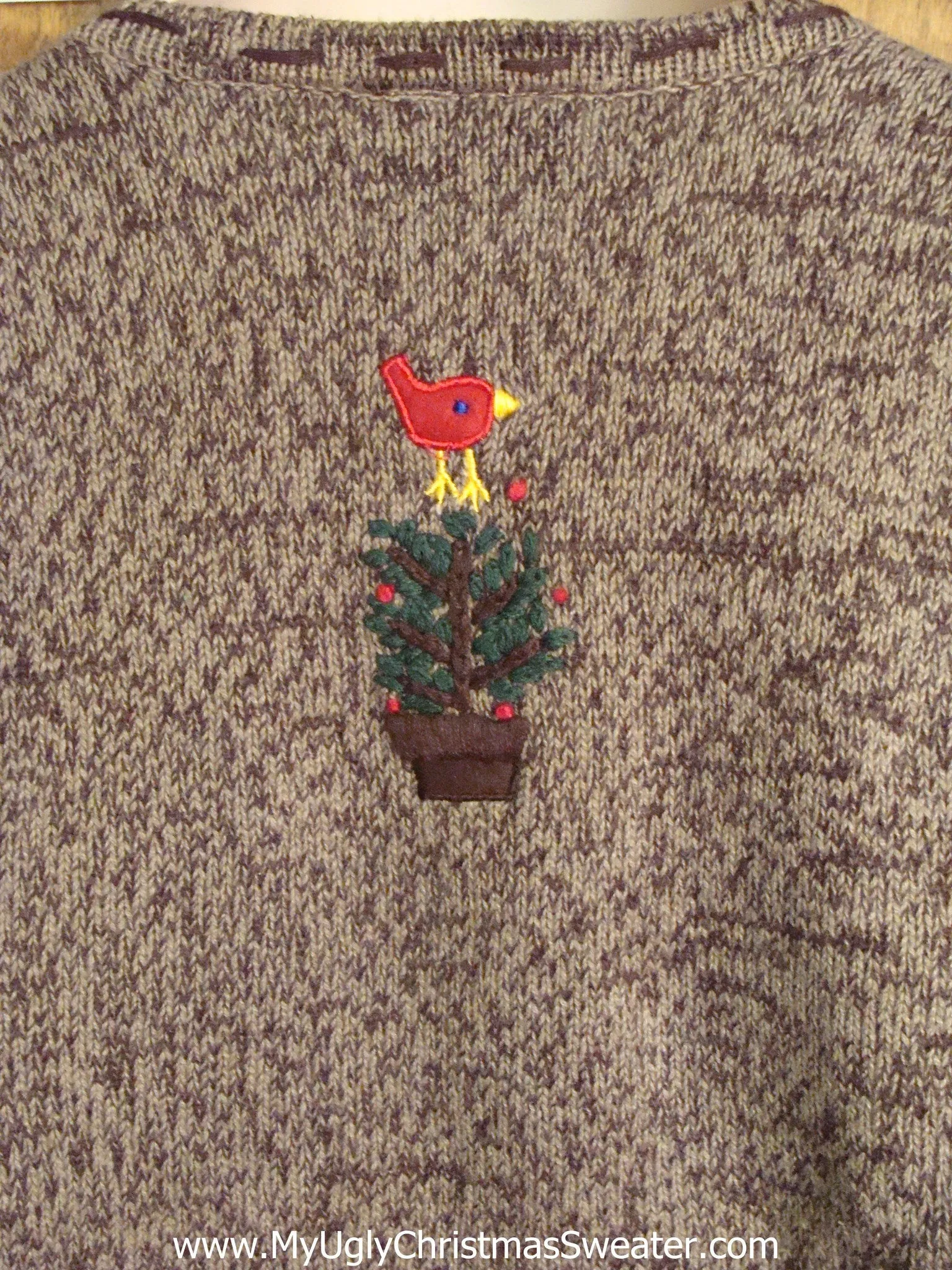 Brown Tacky Ugly Christmas Jumper Vest