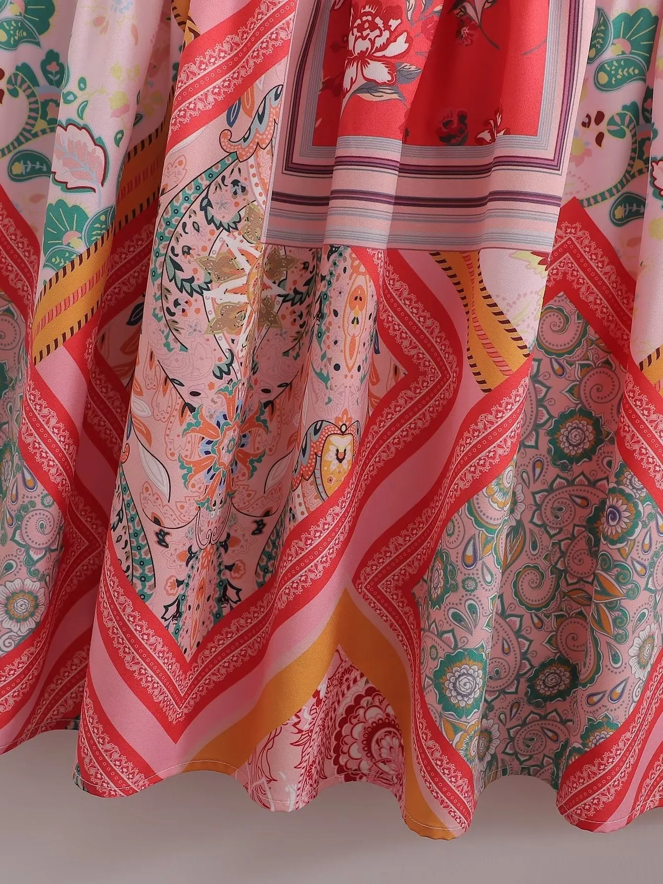 'Candace' V-Neck Floral Print Sleeveless Dress