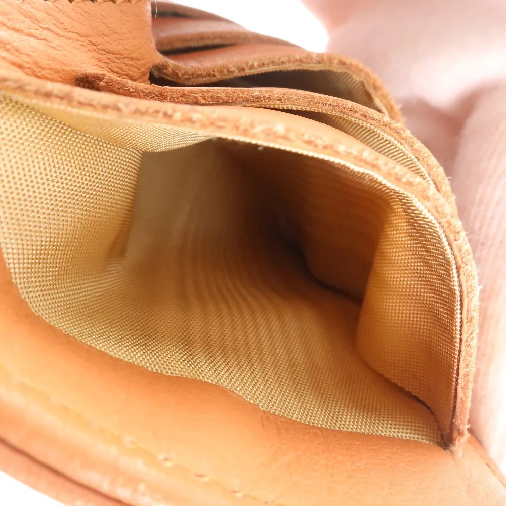 Chanel Brown Leather Coco Mark wallet accessories