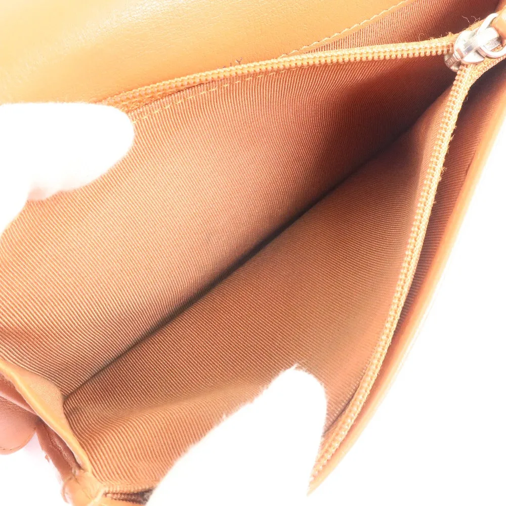 Chanel Brown Leather Coco Mark wallet accessories