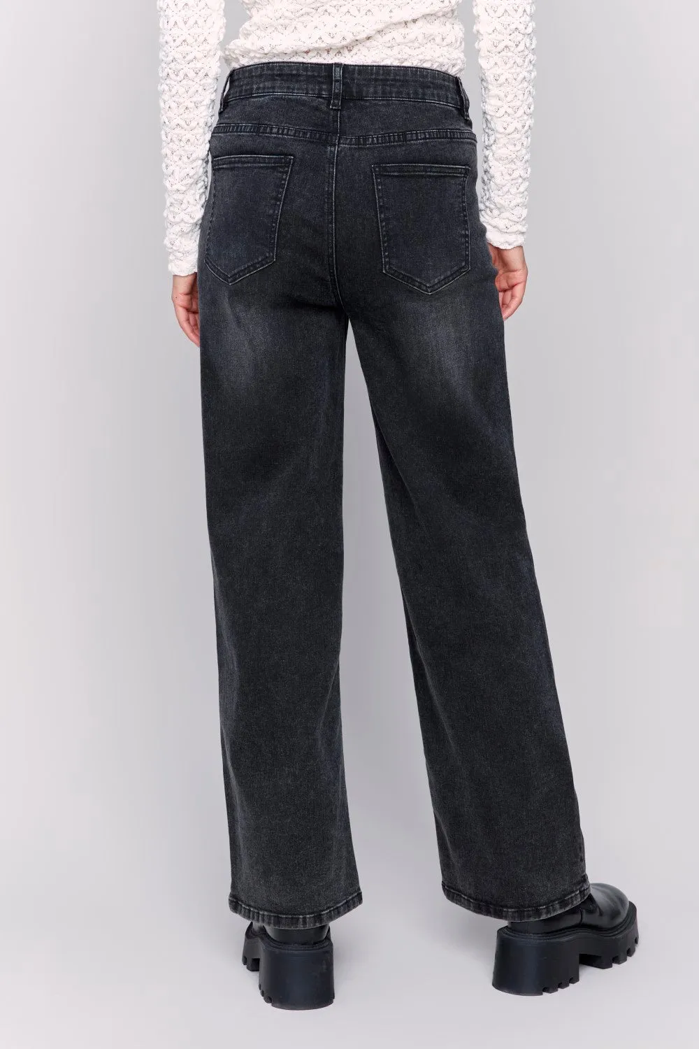 Charlie B Jeans C5575-551A-024 Charcoal