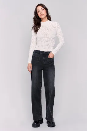 Charlie B Jeans C5575-551A-024 Charcoal