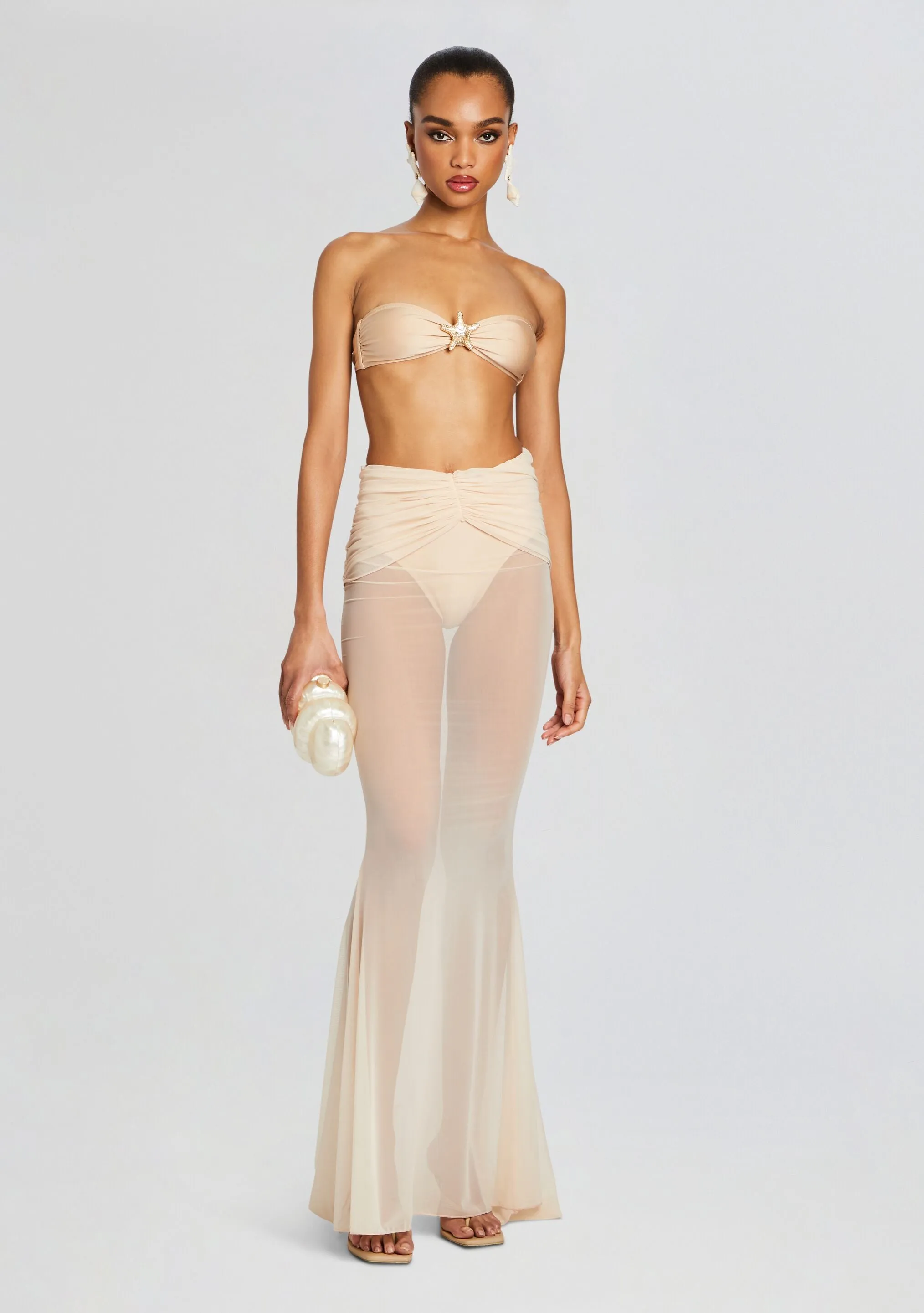 Christine Mesh Maxi Skirt