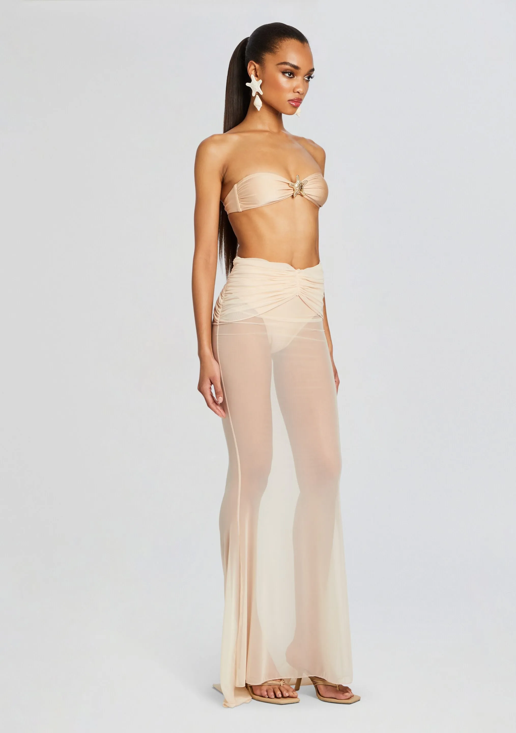 Christine Mesh Maxi Skirt