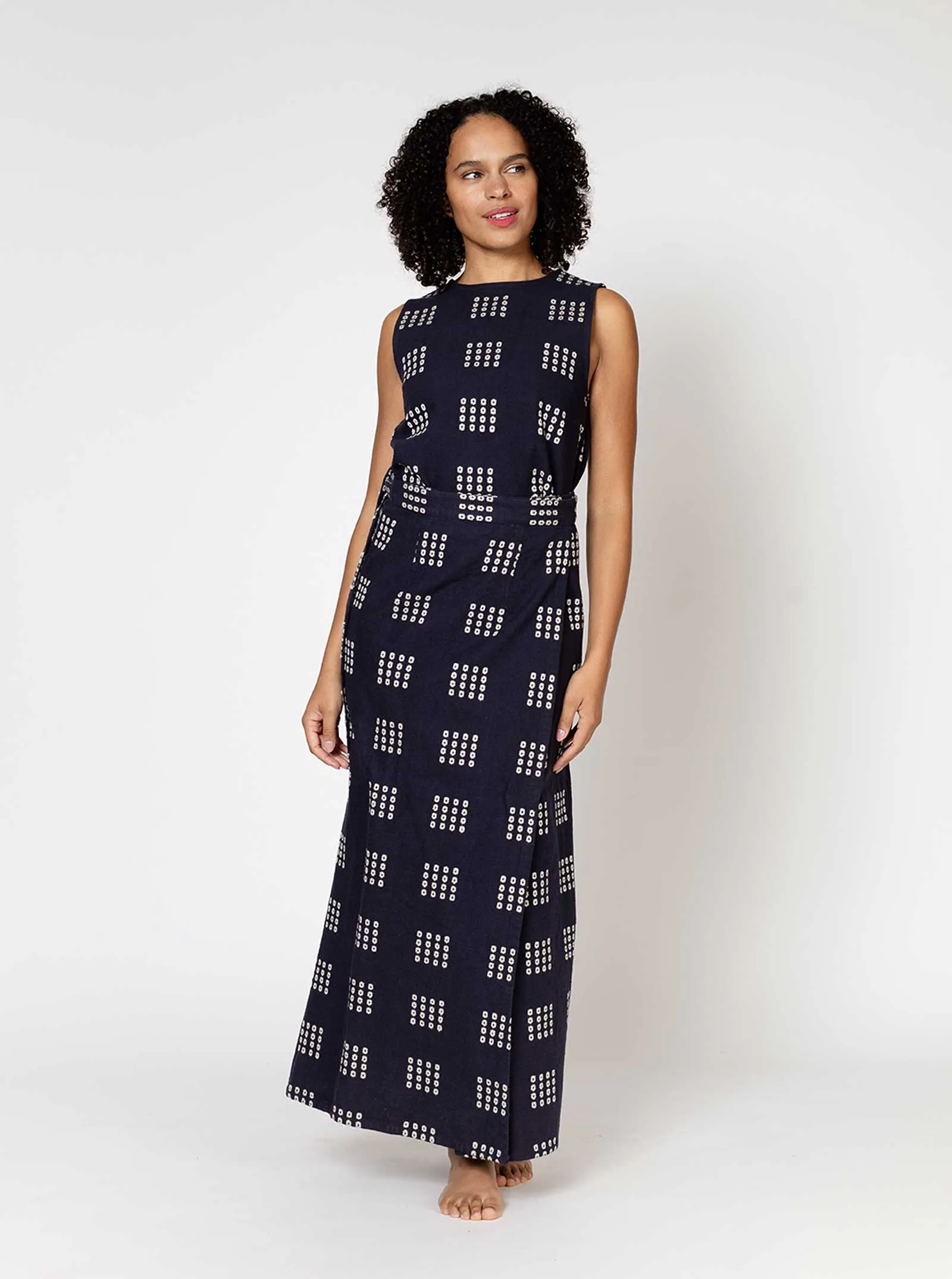 column wrap skirt | resort 24 | freehand