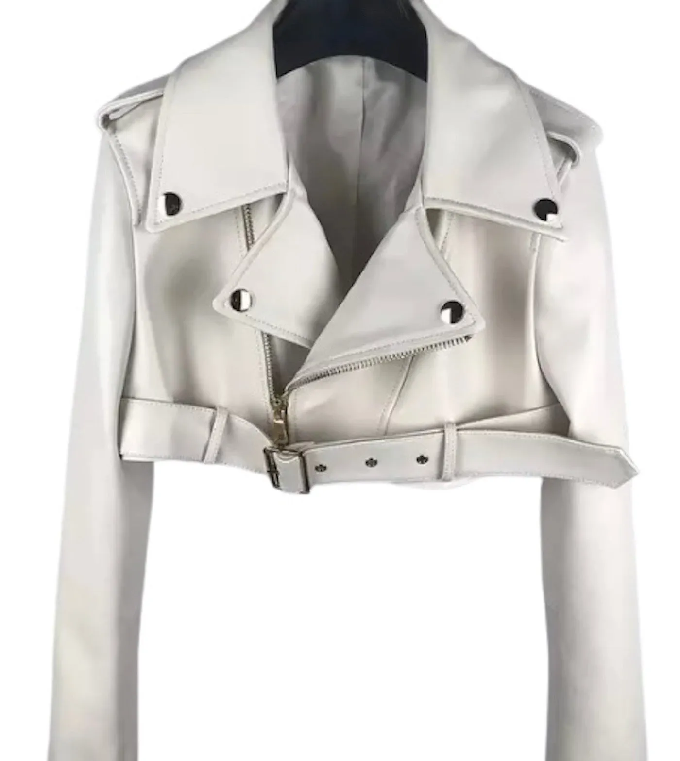 Crop Leather Moto