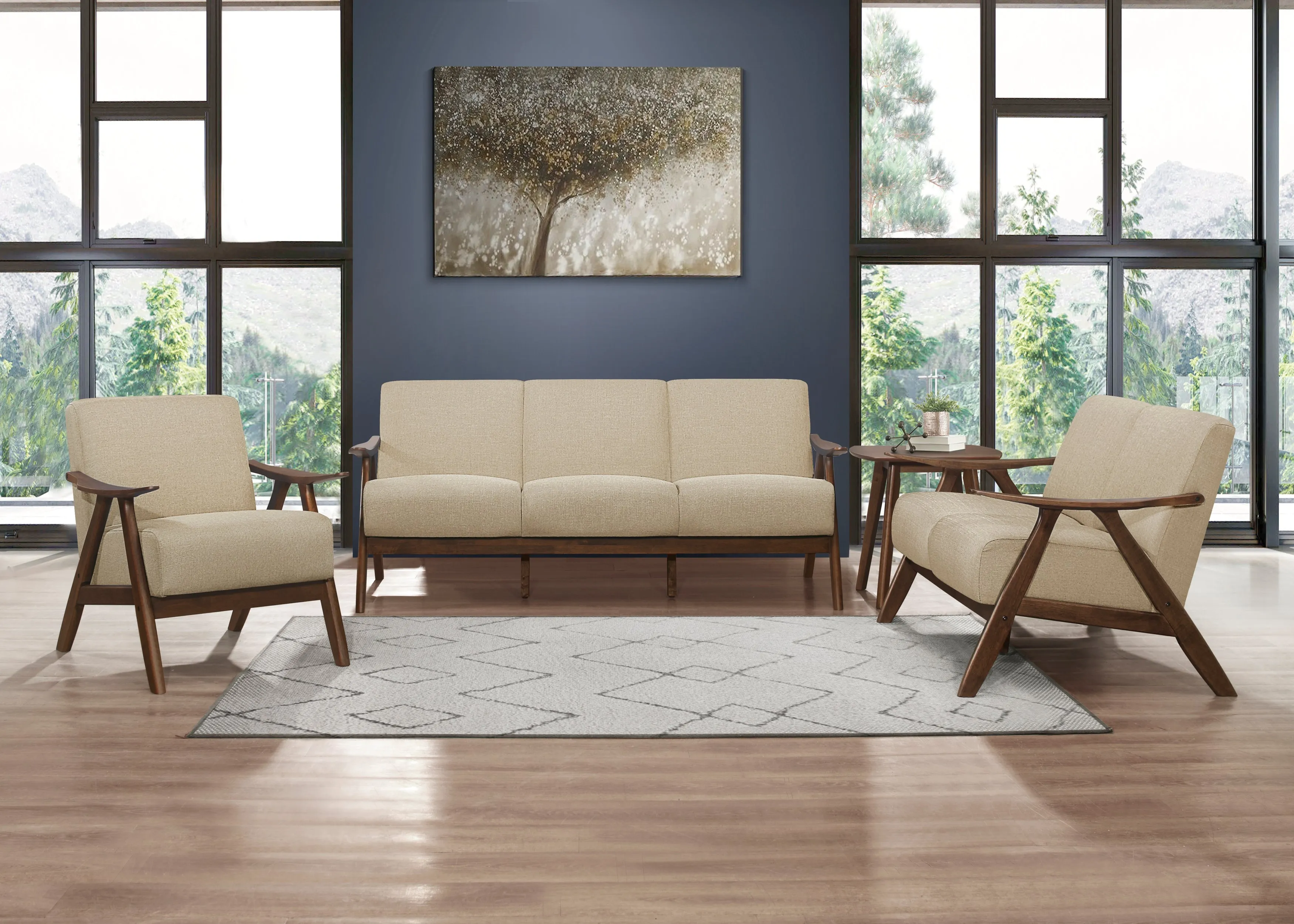 Damala Loveseat in Brown