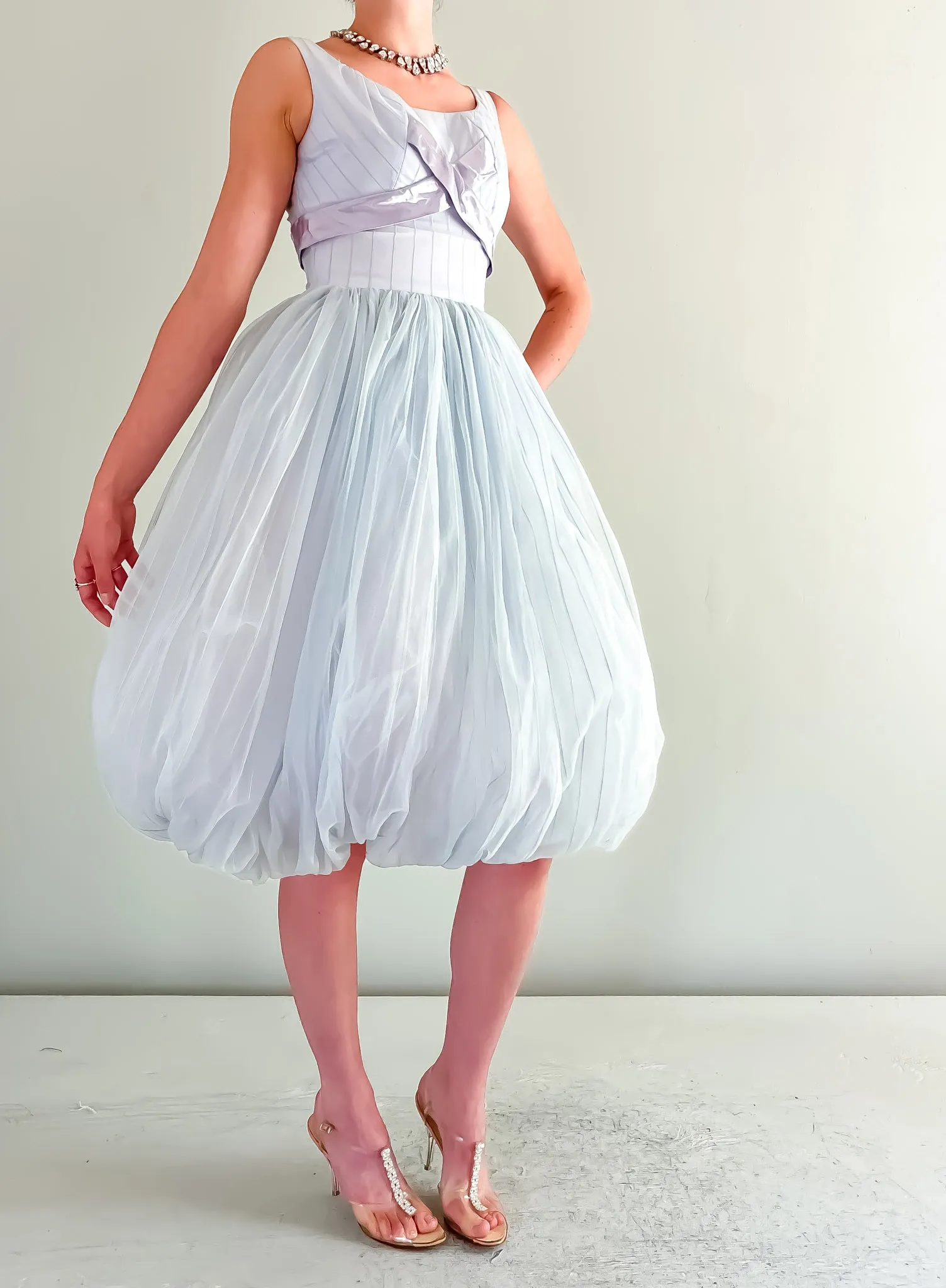 Darling 1950's Joan Barrie Bubble Dress / Sz XS