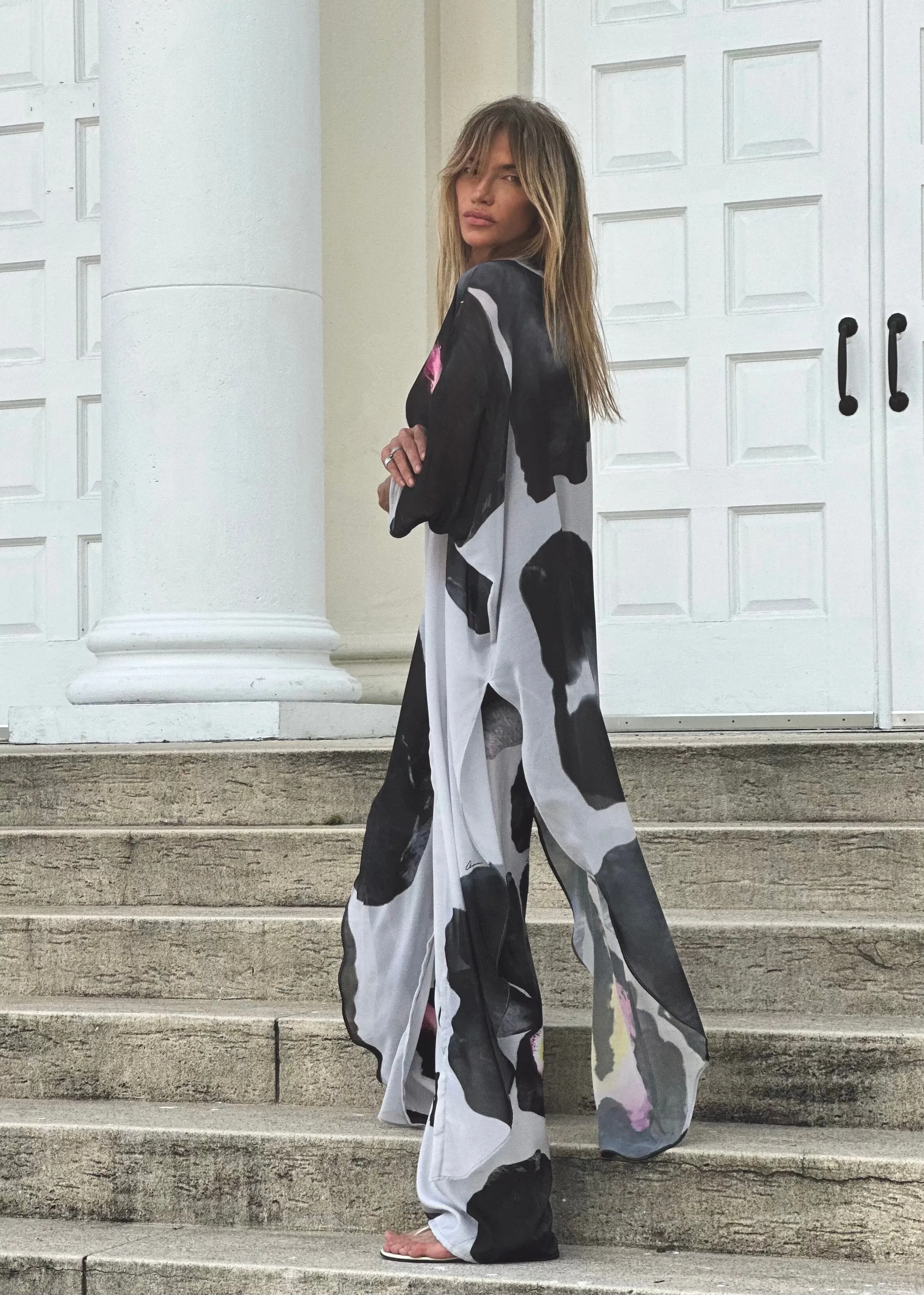 Erte Kaftan Black Orchid