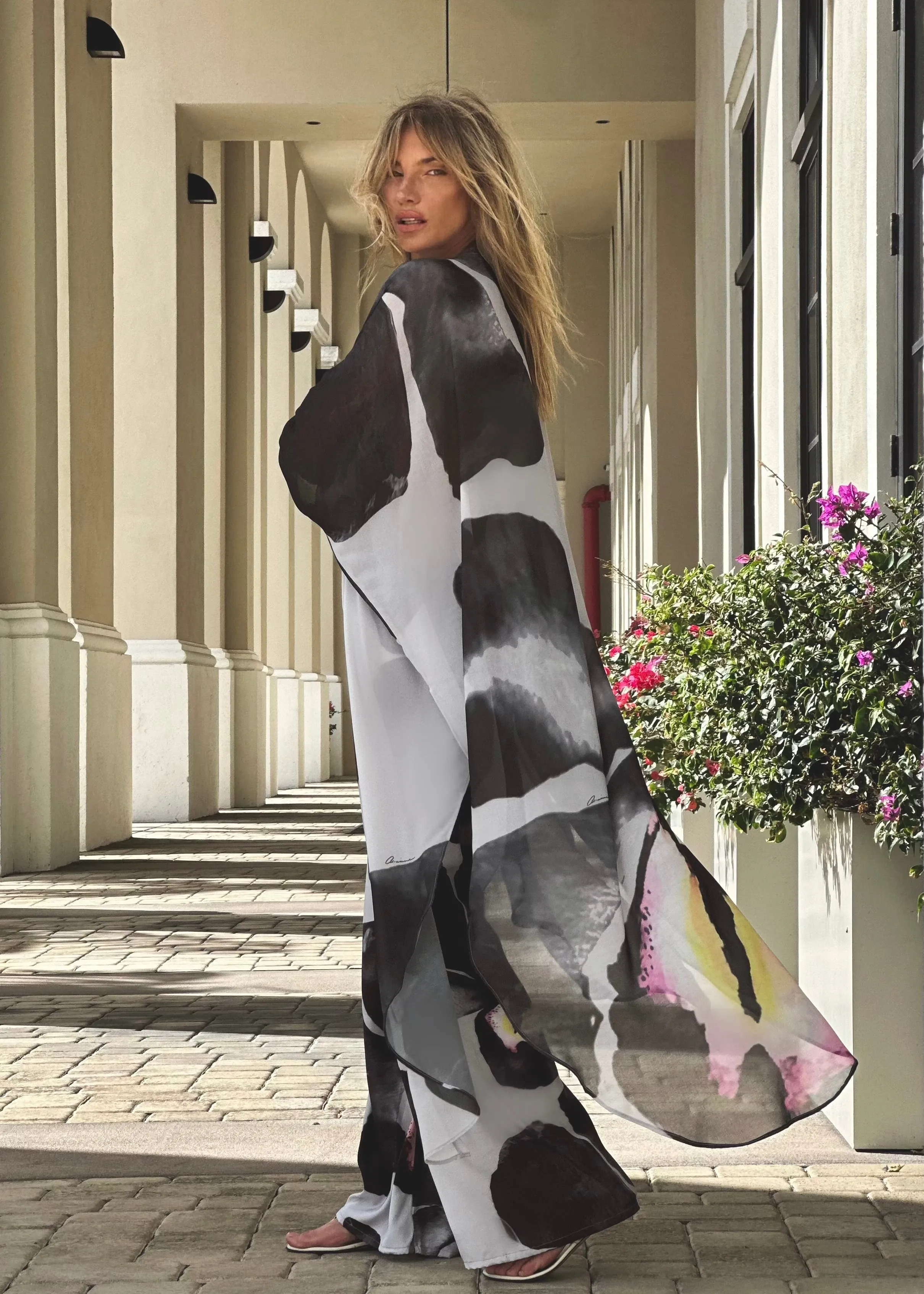 Erte Kaftan Black Orchid