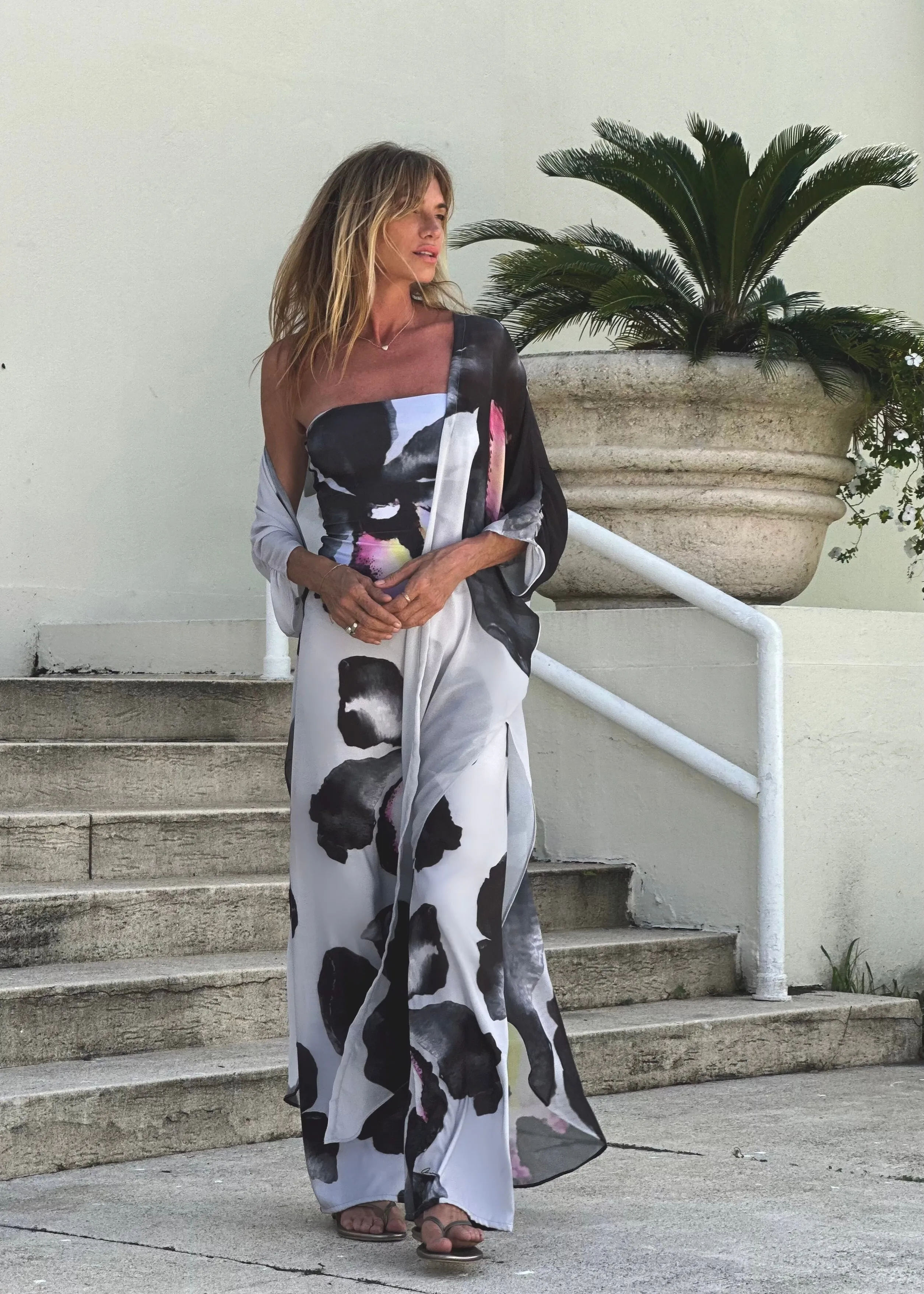 Erte Kaftan Black Orchid