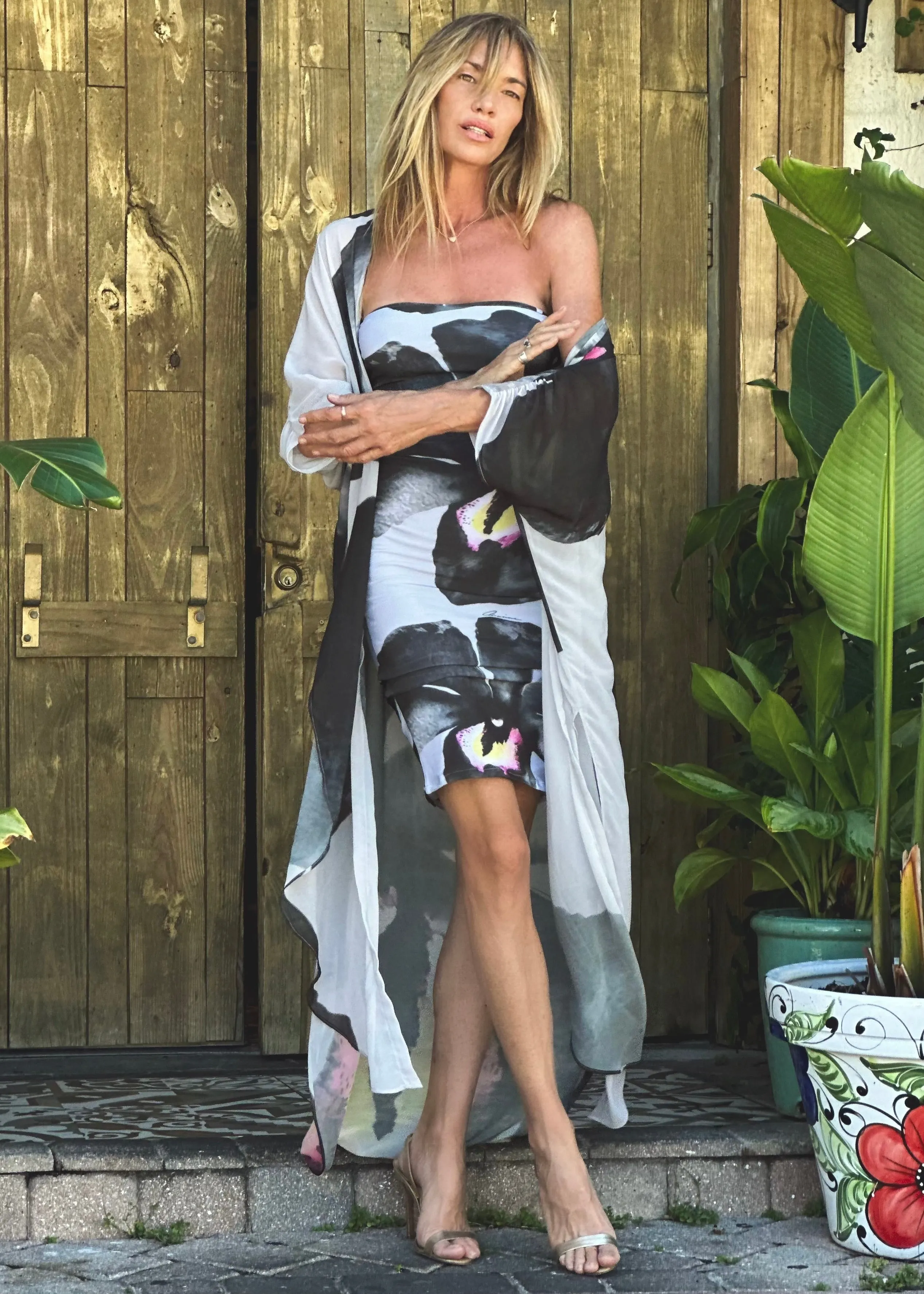 Erte Kaftan Black Orchid