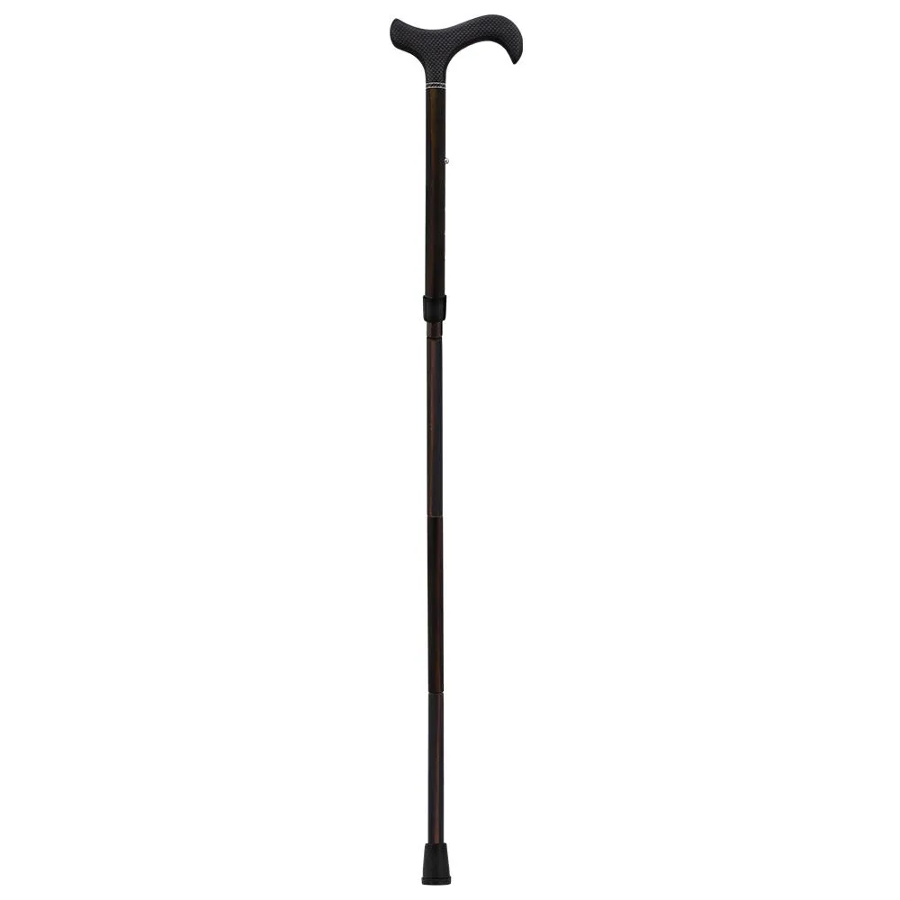 Exotic Ebony Wrapped Carbon Fiber Cane - Foldable, Adjustable
