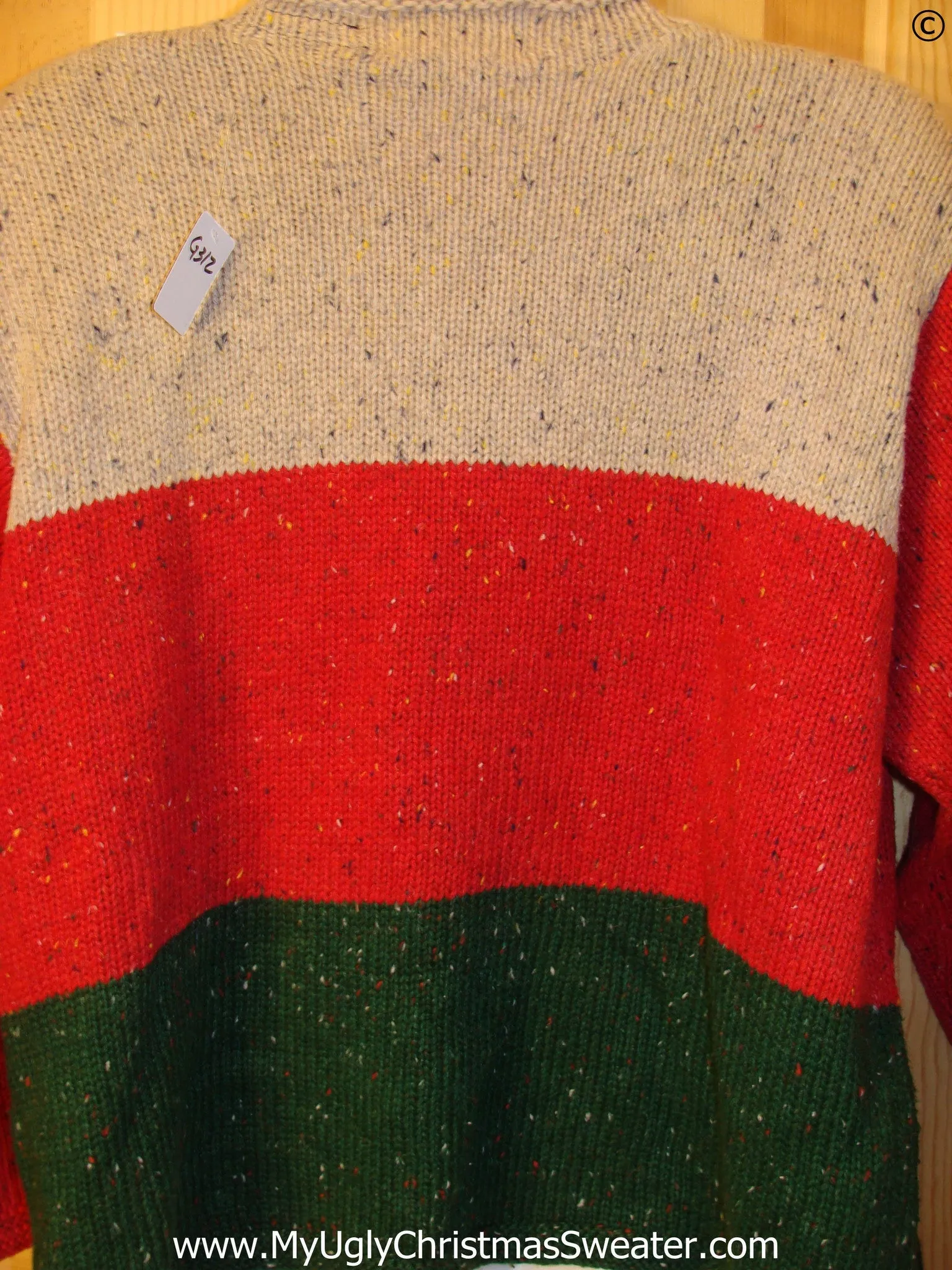 Funny Christmas Sweater with Lights Snowflakes