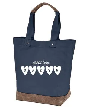 GBCC Embroidered Cotton Canvas Resort Tote